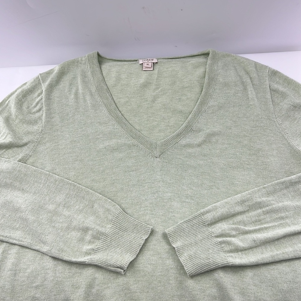 J. Crew V-Neck Cotton Sweater - Picture 4 of 10